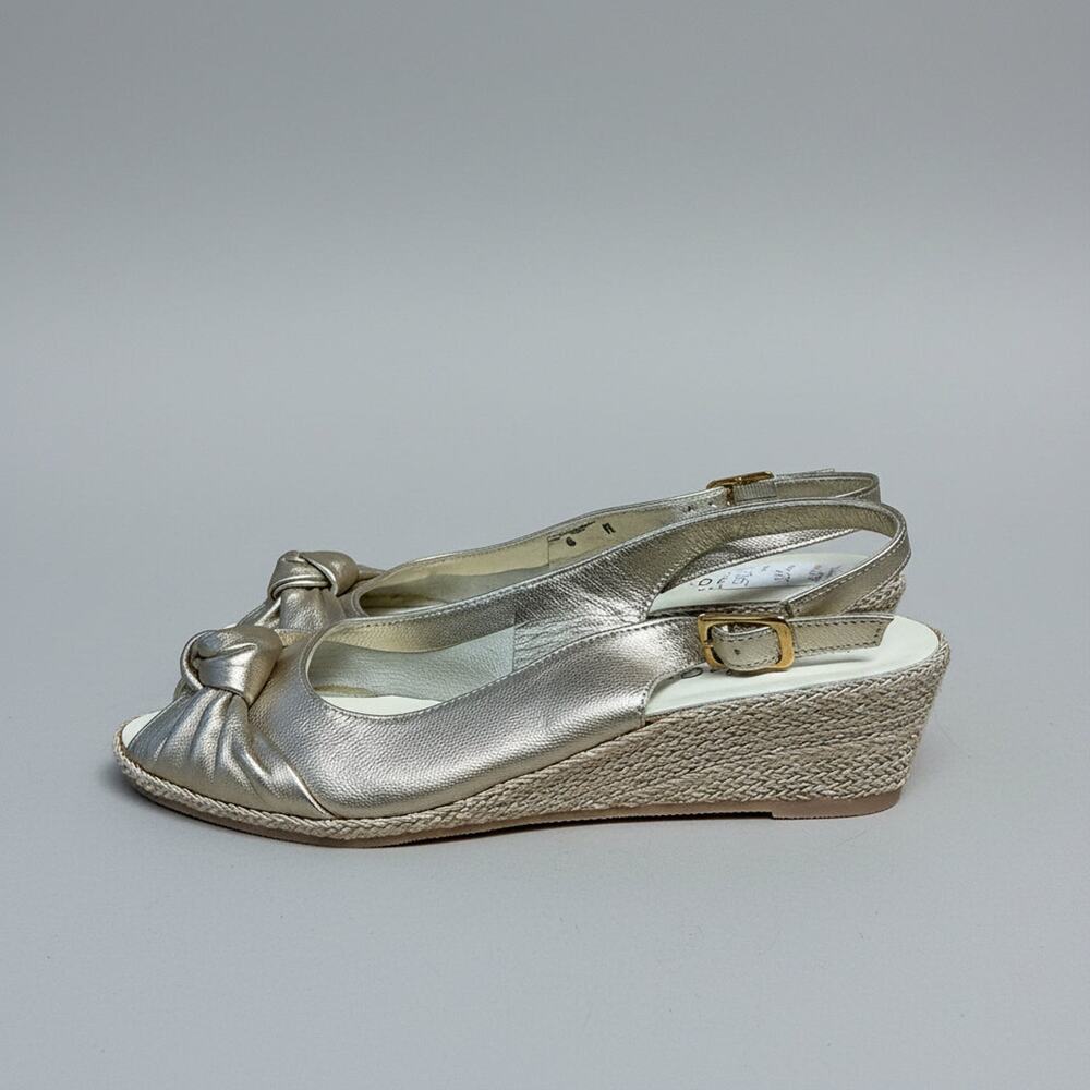 Sesto Meucci gold wedge sandals, size 6, BRAND NEW WITH TAGS!